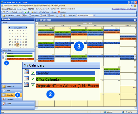 ms office calendar sharing